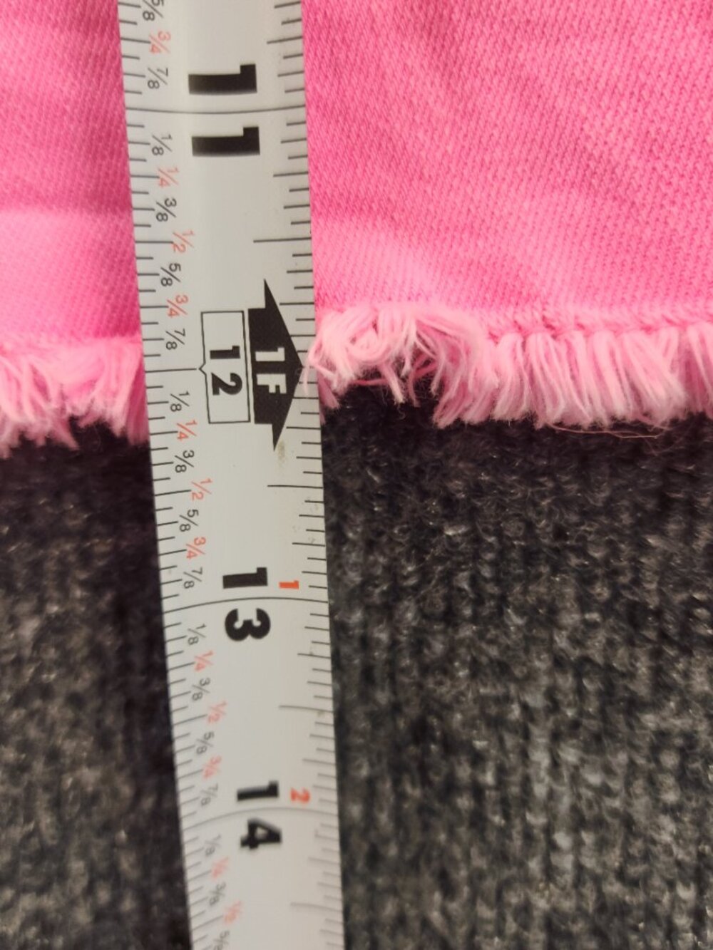Barbiecore Hot Pink Denim Shorts Frayed Raw Hem Summer Plus Size 16 - Picture 8 of 11